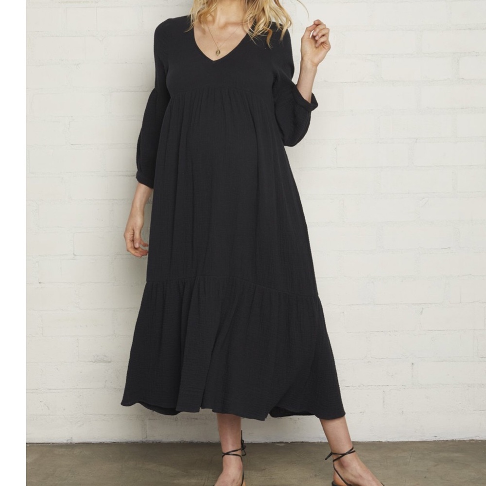 Rachel Pally gauze Cecilia dress in black, size S